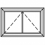 Series 350-T Awning Window with Steel Look SDLs
