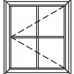 Series 350-T Casement Window with Steel Look SDLs