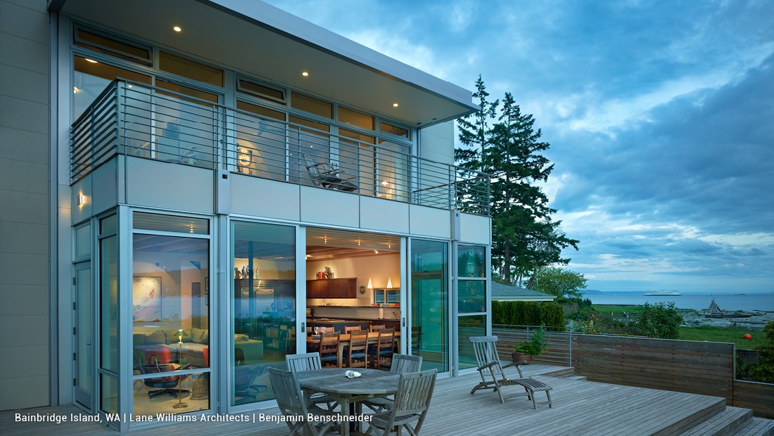 Contemporary luxury home showcasing Fleetwood products